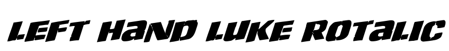Left Hand Luke Rotalic Font Image
