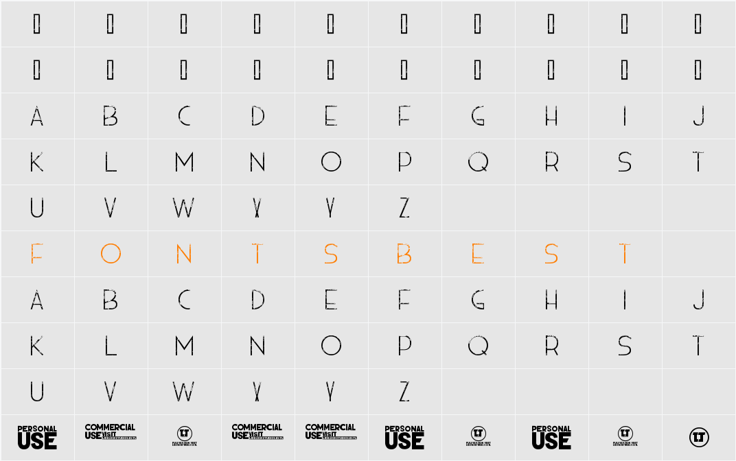 HIELO Character Map