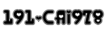 191-CAI978 Font Image