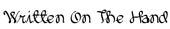 Written On The Hand