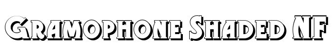Gramophone Shaded NF Font Image