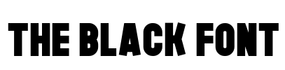 The Black Font Font Image
