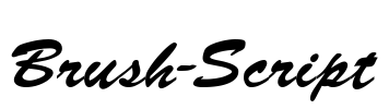 Brush-Script Font Image
