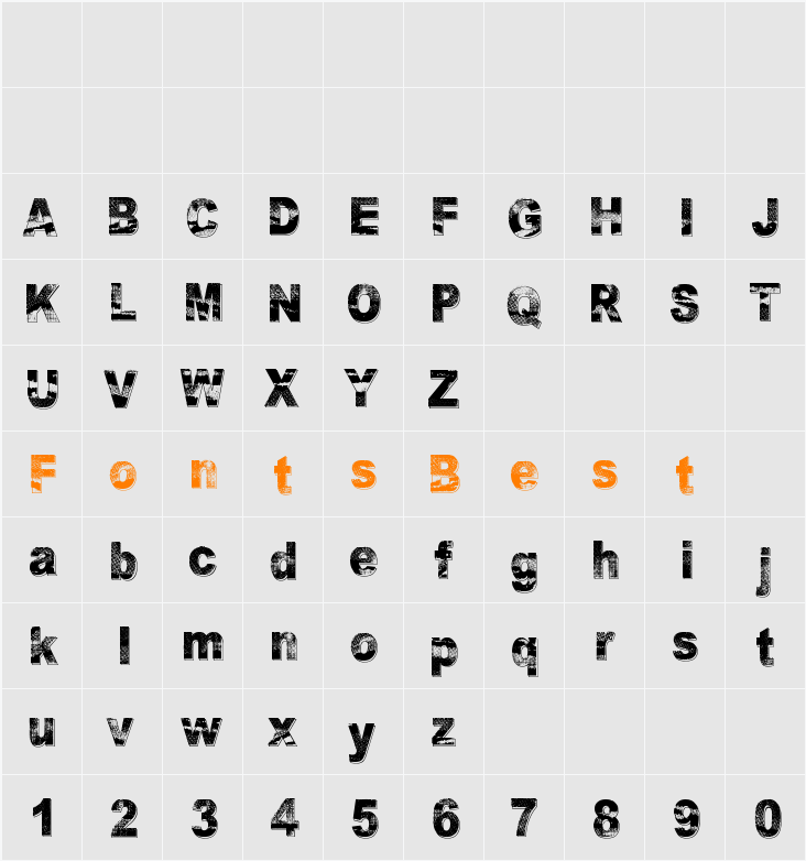 Razterhunch Shadow Character Map