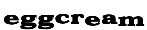 EggCream Font Image