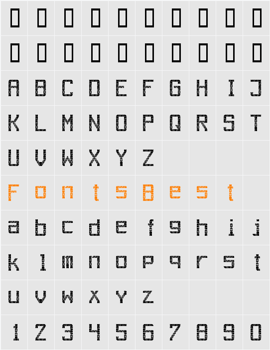 Out AEG LCD Character Map