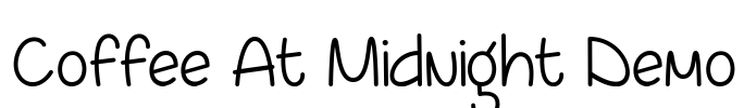 Coffee At Midnight Demo