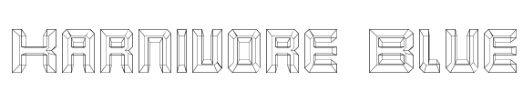 Karnivore Blue Font Image