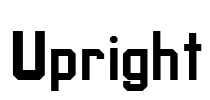 Upright Font Image