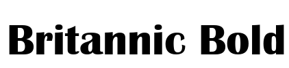 Britannic Bold Font Image
