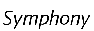 Symphony Font Image