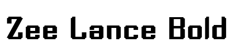 Zee Lance Bold Font Image
