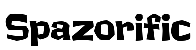 Spazorific Font Image
