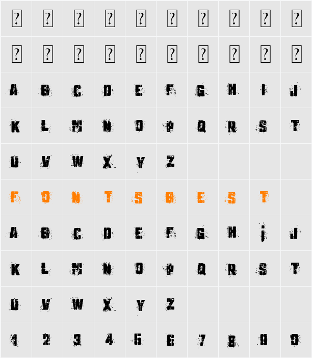 MB Underground Character Map