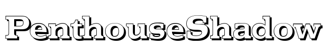 PenthouseShadow Font Image