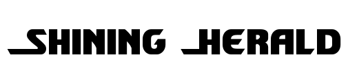 Shining Herald Font Image