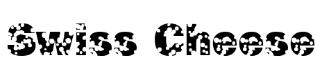 Swiss Cheese Font Image