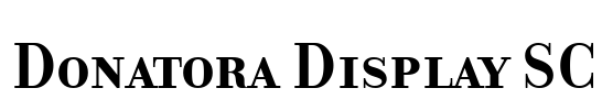 Donatora Display SC Font Image