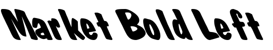 Market Bold Left Font Image