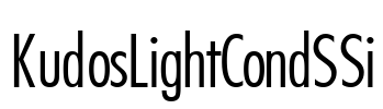 KudosLightCondSSi Font Image