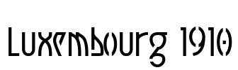 Luxembourg 1910