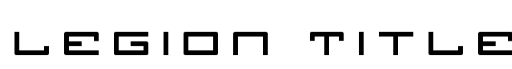 Legion Title Font Image