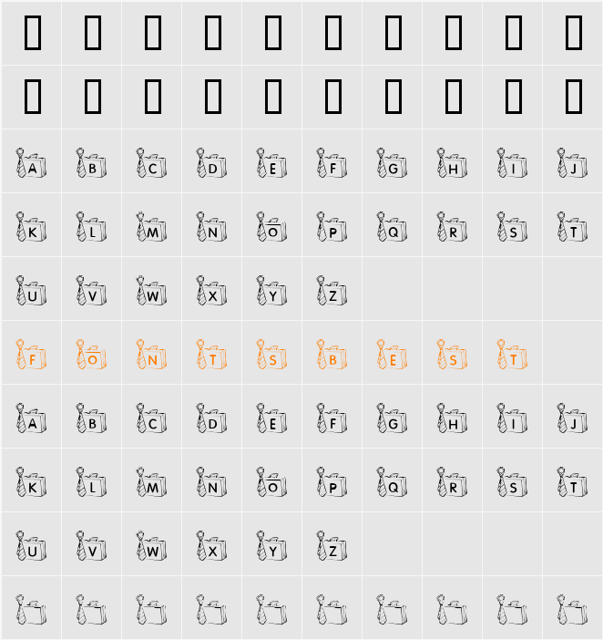 JI-Shacko Character Map