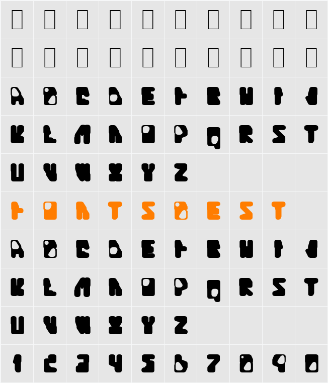 Quinine Character Map