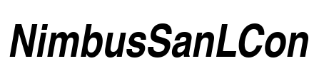 NimbusSanLCon Font Image