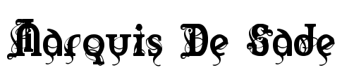 Marquis De Sade Font Image