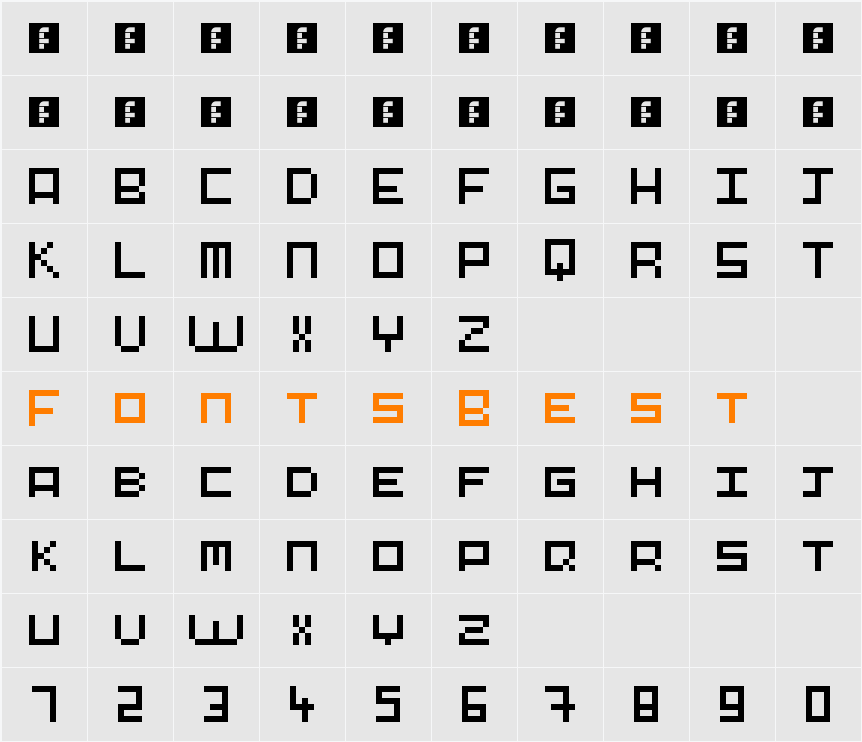 Pixel-Art Character Map