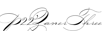 P22ZanerThree Font Image