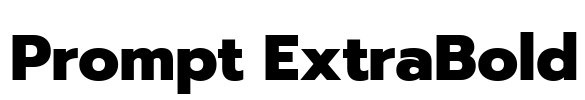 Prompt ExtraBold Font Image