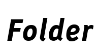 Folder Font Image