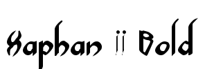 Xaphan II Bold Font Image
