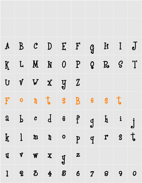 BoyzRGross Character Map