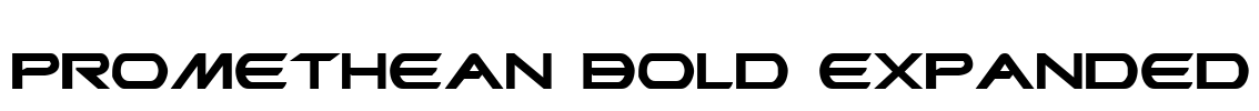 Promethean Bold Expanded Font Image