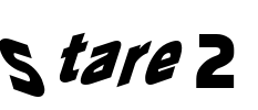 Stare 2 Font Image