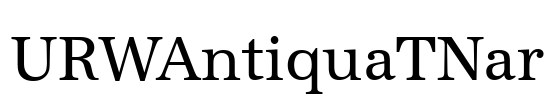 URWAntiquaTNar Font Image