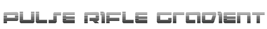 Pulse Rifle Gradient Font Image