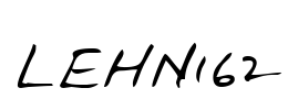 LEHN162 Font Image