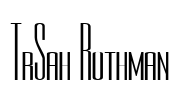 TrSah Rothman Font Image