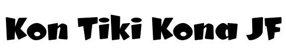 Kon Tiki Kona JF Font Image