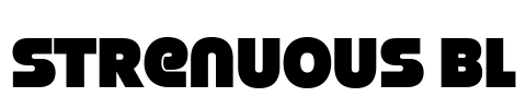 Strenuous Bl Font Image
