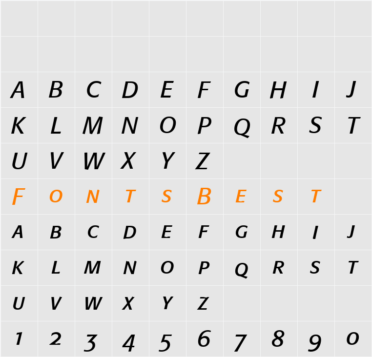 Formata Character Map