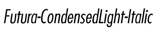 Futura-CondensedLight-Italic