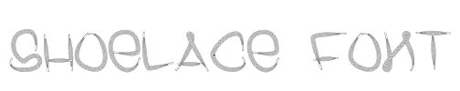 Shoelace Font Font Image