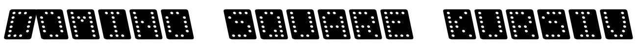Domino square kursiv Font Image