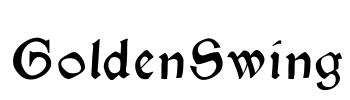 GoldenSwing Font Image
