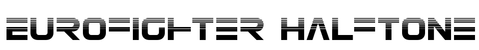 Eurofighter Halftone Font Image